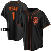 Austin Dean Men's San Francisco Giants Black Replica Alternate Jersey