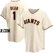 Austin Dean Men's San Francisco Giants Cream Replica Home Jersey