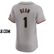 Austin Dean Men's San Francisco Giants Gray Elite Road Jersey