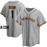 Austin Dean Men's San Francisco Giants Gray Replica Road Jersey