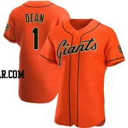 Austin Dean Men's San Francisco Giants Orange Authentic Alternate Jersey