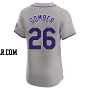 Austin Gomber Men's Colorado Rockies Gray Elite Road Jersey