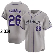 Austin Gomber Men's Colorado Rockies Gray Limited Road Jersey