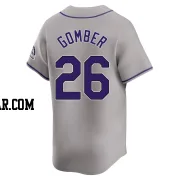 Austin Gomber Men's Colorado Rockies Gray Limited Road Jersey