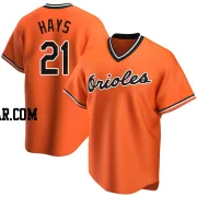 Austin Hays Men's Baltimore Orioles Orange Replica Alternate Cooperstown Collection Jersey