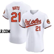 Austin Hays Men's Baltimore Orioles White Elite Home Jersey