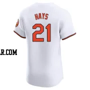 Austin Hays Men's Baltimore Orioles White Elite Home Jersey