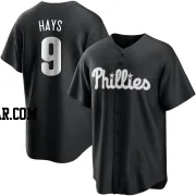 Austin Hays Men's Philadelphia Phillies Black/White Replica Jersey