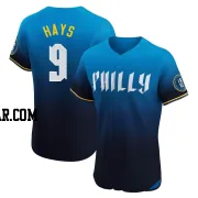 Austin Hays Men's Philadelphia Phillies Blue Elite 2024 City Connect Jersey