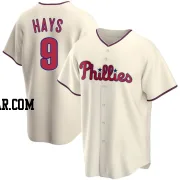 Austin Hays Men's Philadelphia Phillies Cream Replica Alternate Jersey