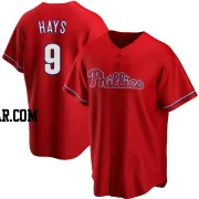 Austin Hays Men's Philadelphia Phillies Red Replica Alternate Jersey