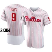 Austin Hays Men's Philadelphia Phillies White Authentic 2022 World Series Home Jersey