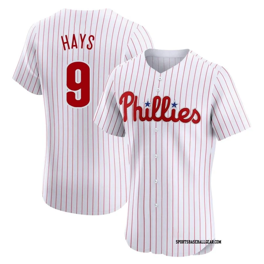 Austin Hays Men's Philadelphia Phillies White Elite Home Jersey