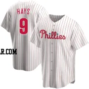 Austin Hays Men's Philadelphia Phillies White Replica Home Jersey