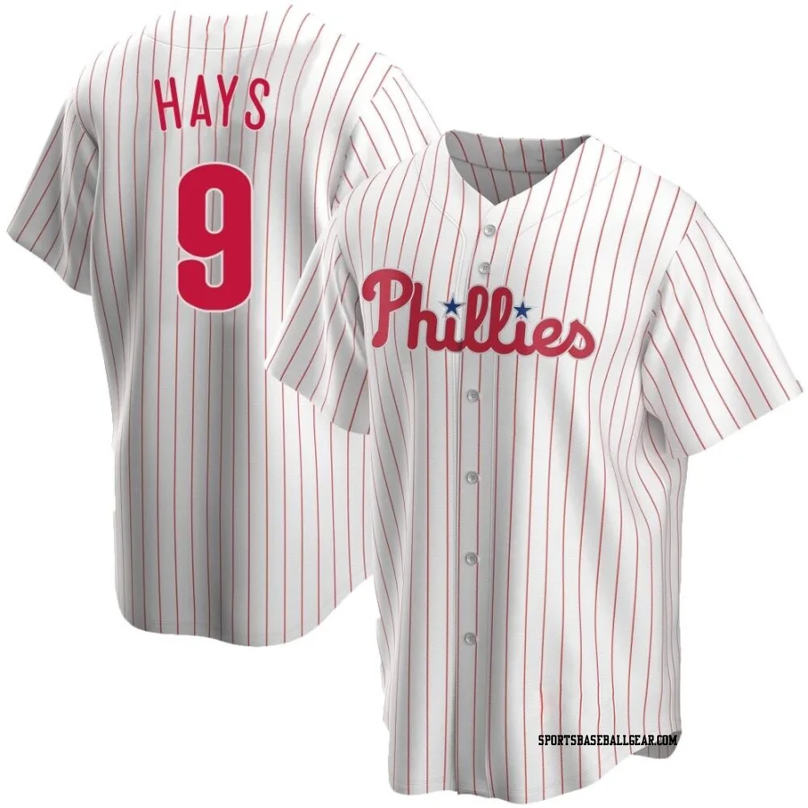 Austin Hays Men's Philadelphia Phillies White Replica Home Jersey