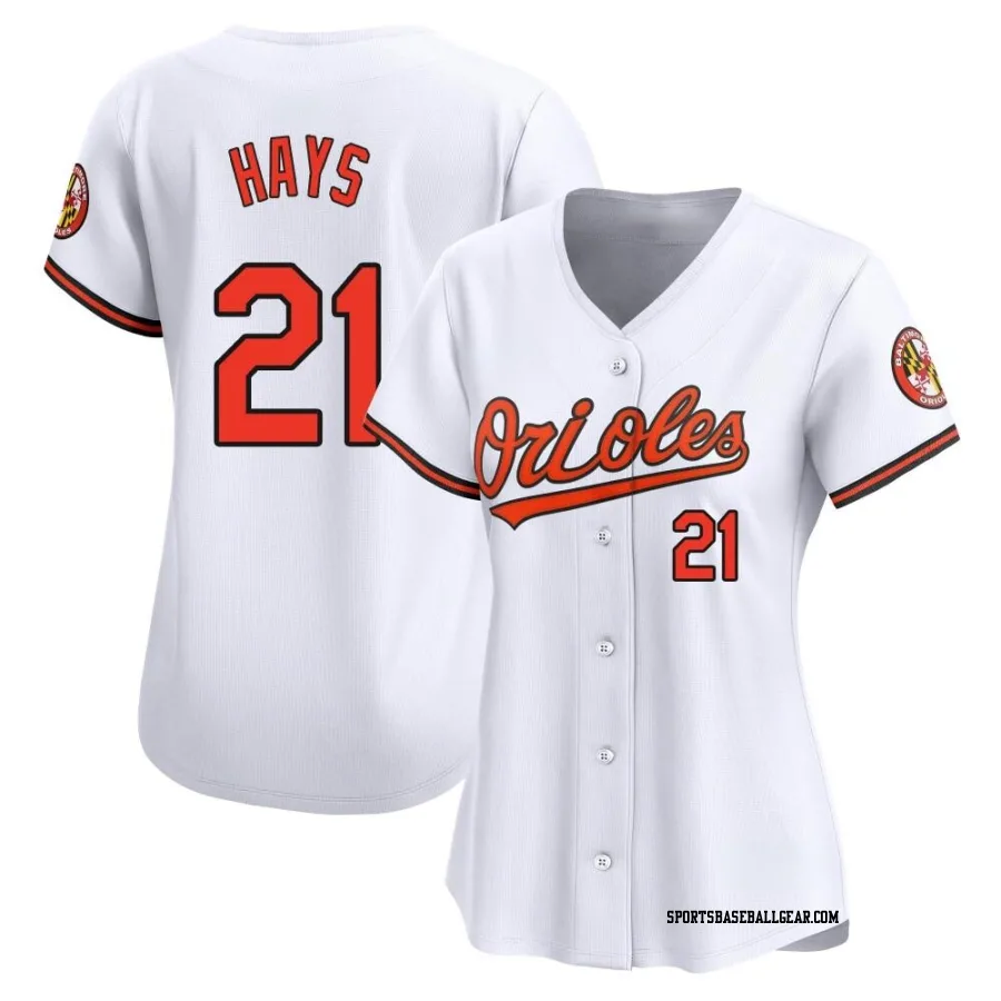 Austin Hays Women's Baltimore Orioles White Limited Home Jersey