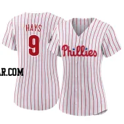 Austin Hays Women's Philadelphia Phillies White Authentic 2022 World Series Home Jersey