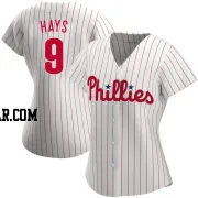 Austin Hays Women's Philadelphia Phillies White Authentic Home Jersey