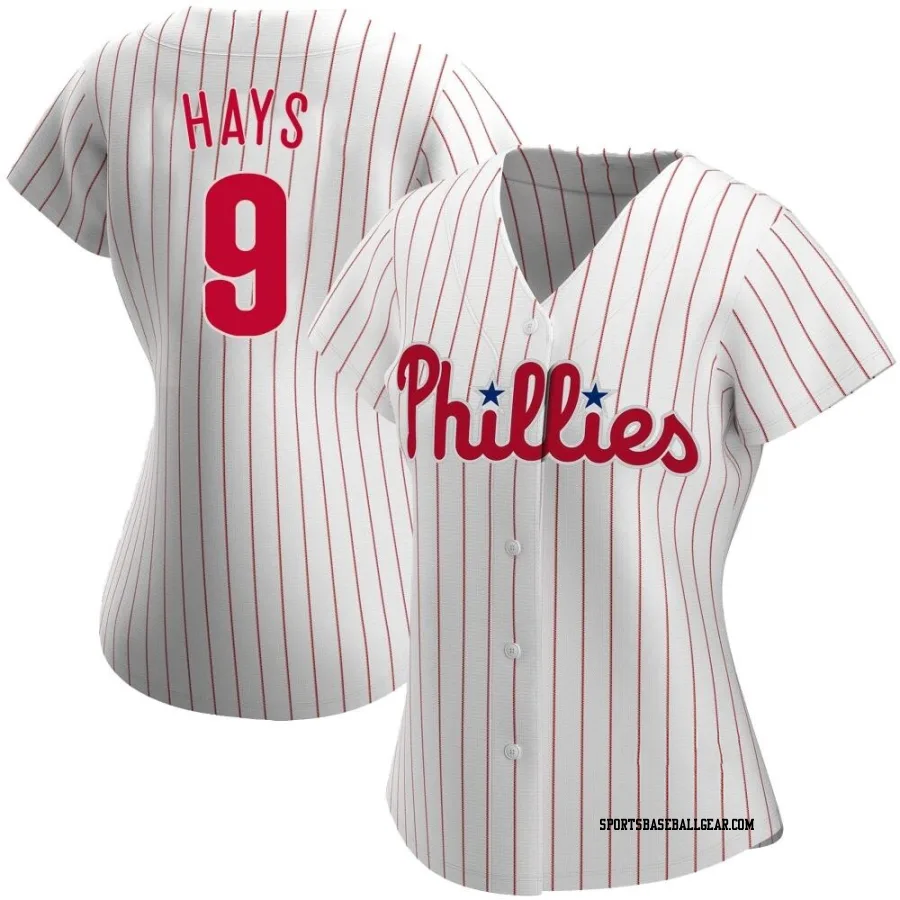 Austin Hays Women's Philadelphia Phillies White Authentic Home Jersey