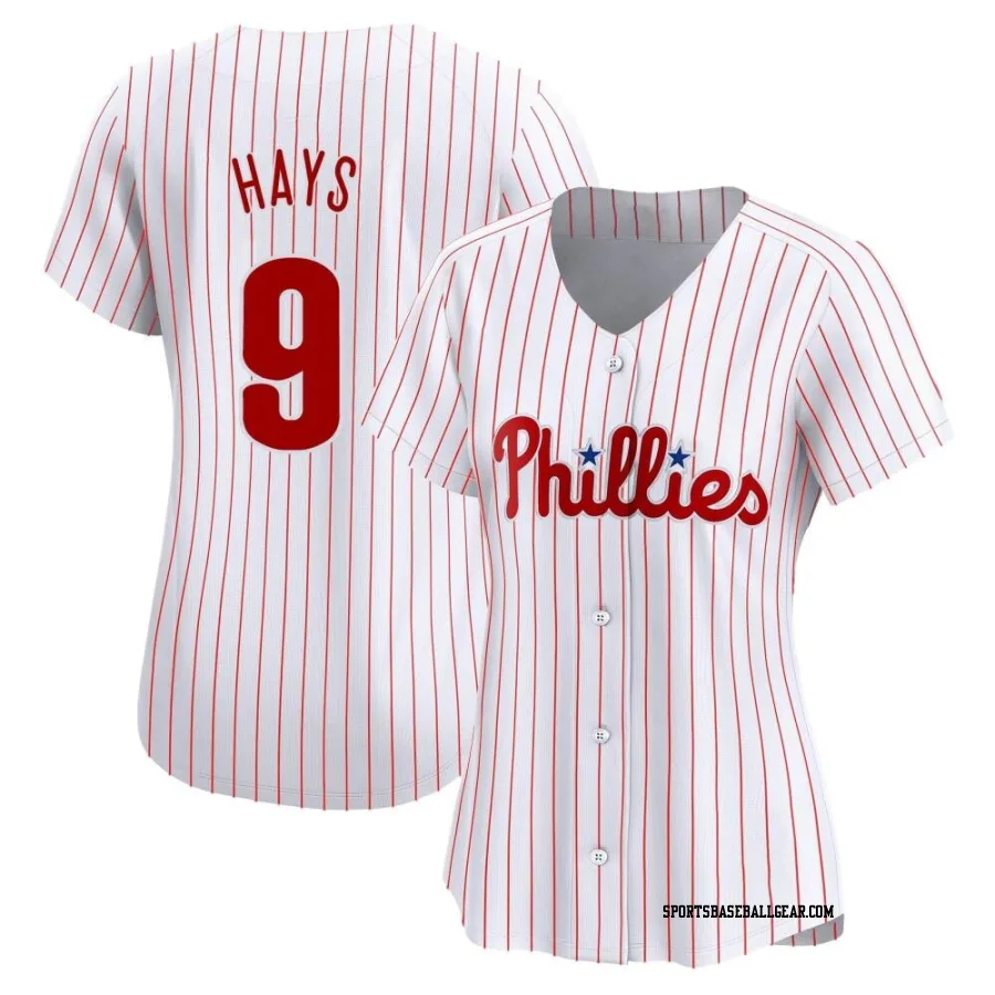 Austin Hays Women's Philadelphia Phillies White Limited Home Jersey