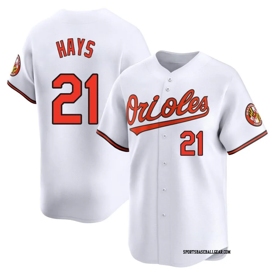 Austin Hays Youth Baltimore Orioles White Limited Home Jersey