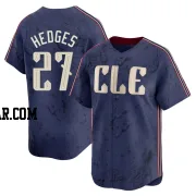 Austin Hedges Men's Cleveland Guardians Navy Limited 2024 City Connect Jersey