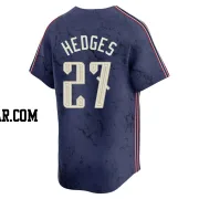 Austin Hedges Men's Cleveland Guardians Navy Limited 2024 City Connect Jersey