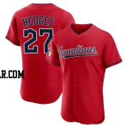 Austin Hedges Men's Cleveland Guardians Red Authentic Alternate Jersey