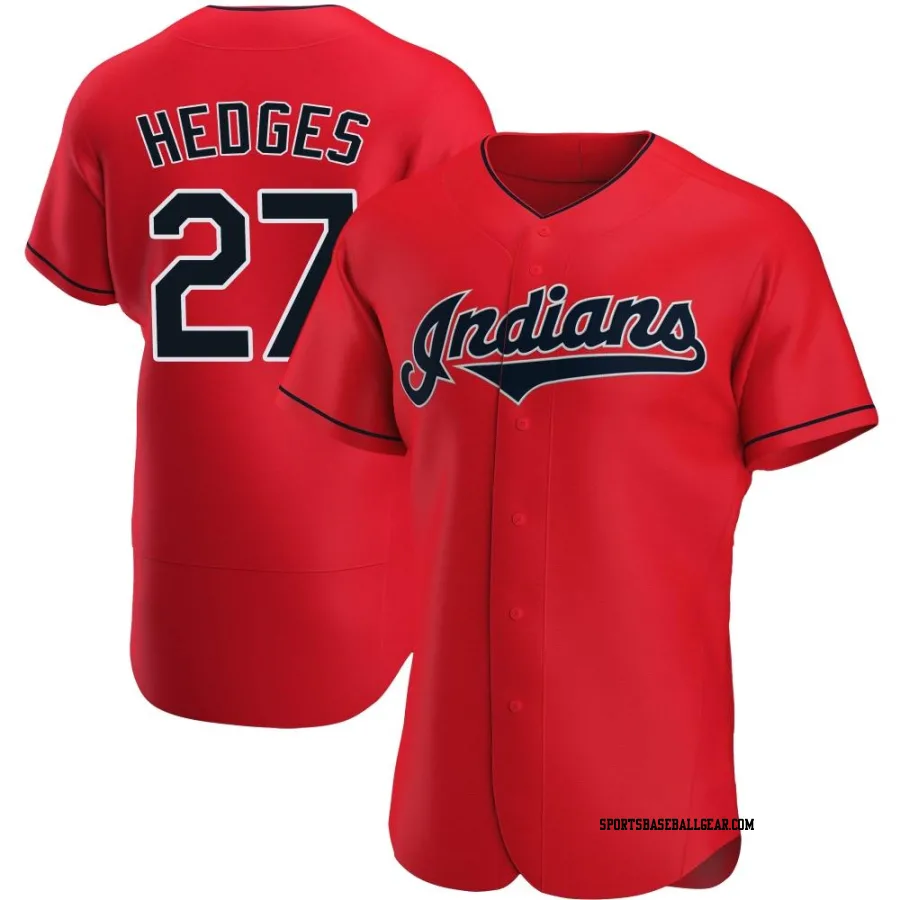 Austin Hedges Men's Cleveland Guardians Red Authentic Alternate Jersey