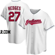 Austin Hedges Men's Cleveland Guardians White Replica Home Jersey