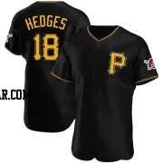 Austin Hedges Men's Pittsburgh Pirates Black Authentic Alternate Jersey