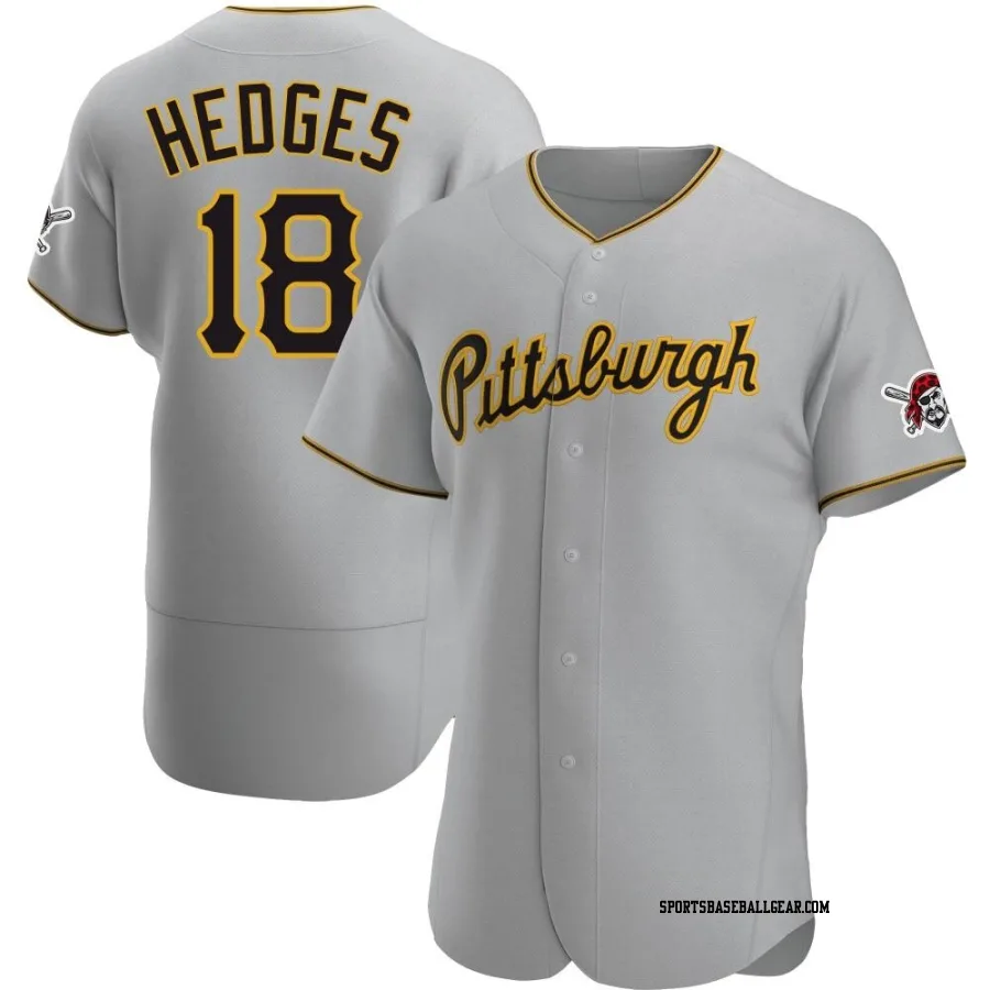 Austin Hedges Men's Pittsburgh Pirates Gray Authentic Road Jersey