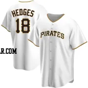 Austin Hedges Men's Pittsburgh Pirates White Replica Home Jersey