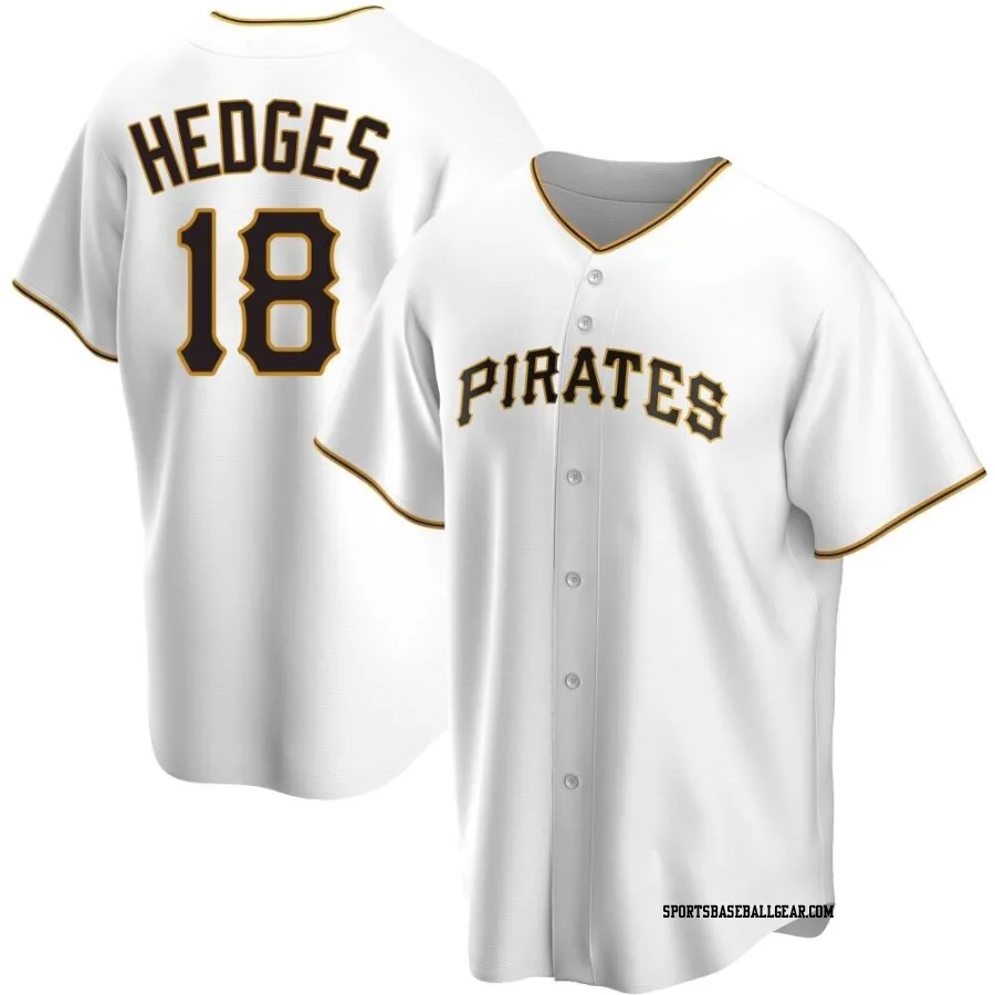 Austin Hedges Men's Pittsburgh Pirates White Replica Home Jersey