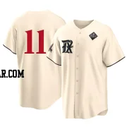 Austin Hedges Men's Texas Rangers Cream Replica 2023 City Connect 2023 World Series Jersey