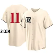 Austin Hedges Men's Texas Rangers Cream Replica 2023 City Connect Jersey