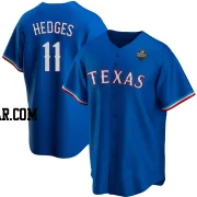 Austin Hedges Men's Texas Rangers Royal Replica Alternate 2023 World Series Jersey