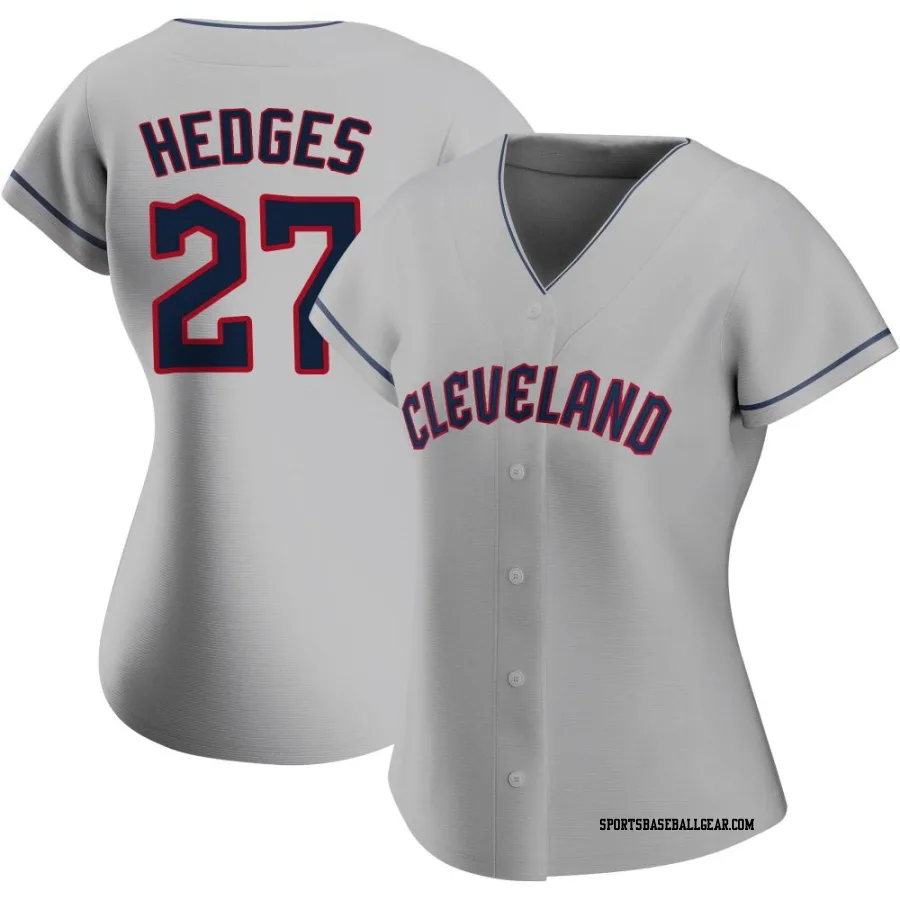 Austin Hedges Women's Cleveland Guardians Gray Replica Road Jersey