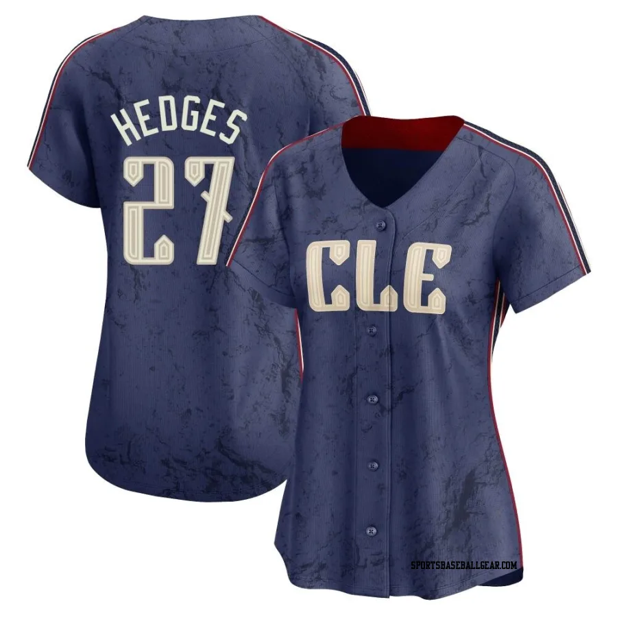 Austin Hedges Women's Cleveland Guardians Navy Limited 2024 City Connect Jersey