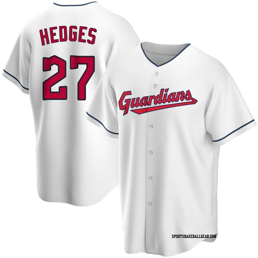 Austin Hedges Youth Cleveland Guardians White Replica Home Jersey