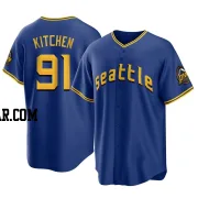 Austin Kitchen Men's Seattle Mariners Royal Replica 2023 City Connect Jersey