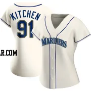 Austin Kitchen Women's Seattle Mariners Cream Replica Alternate Jersey