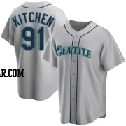 Austin Kitchen Youth Seattle Mariners Gray Replica Road Jersey