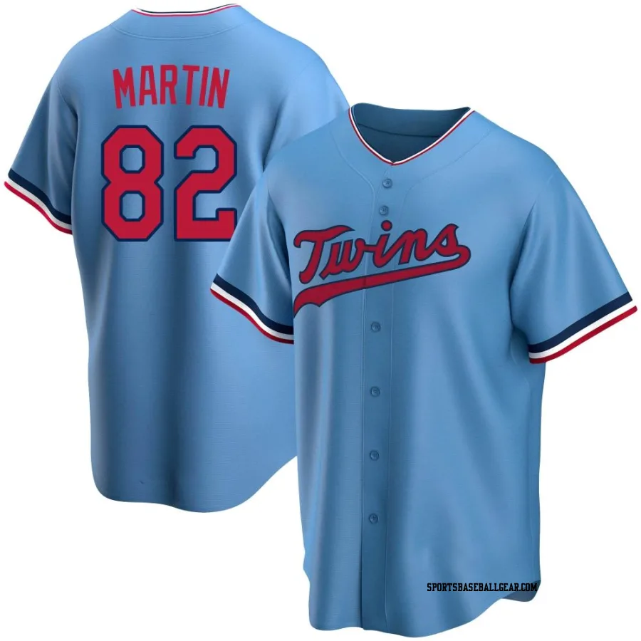 Austin Martin Men's Minnesota Twins Light Blue Replica Alternate Jersey