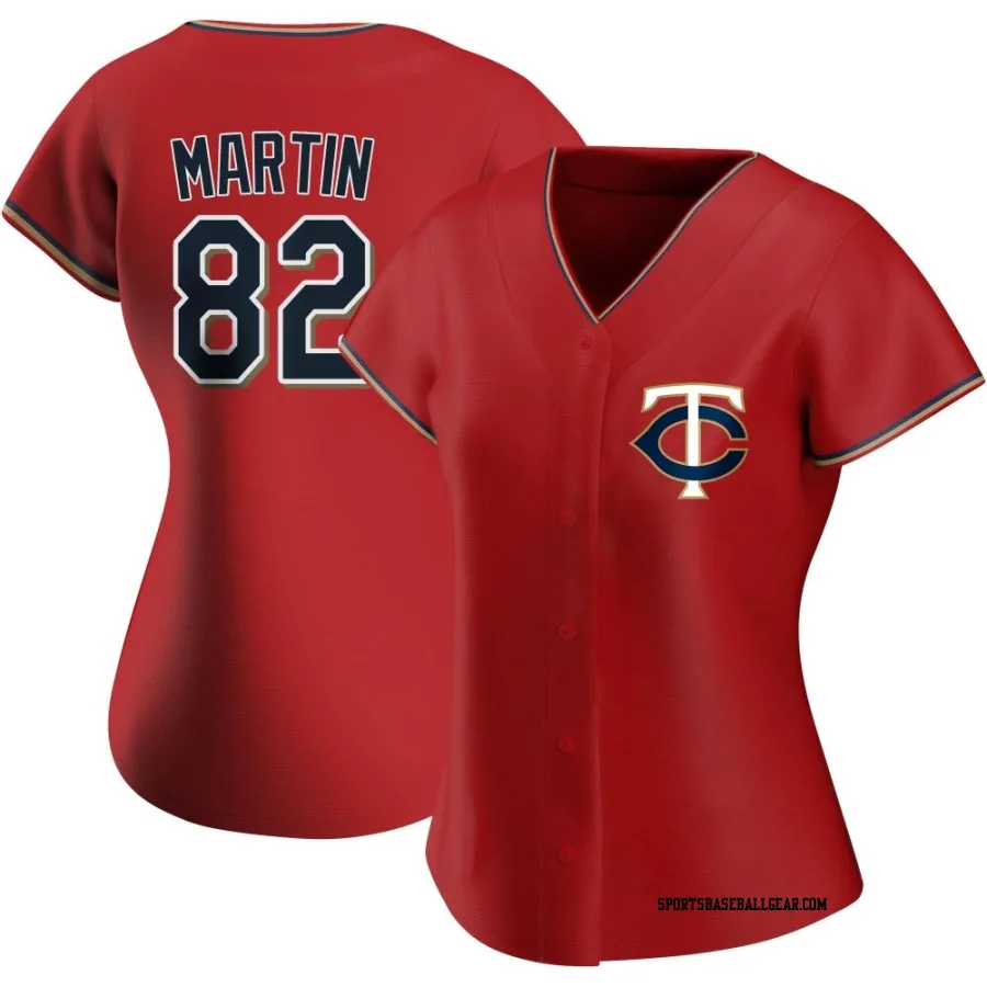 Austin Martin Women's Minnesota Twins Red Authentic Alternate Jersey