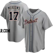 Austin Meadows Men's Detroit Tigers Gray Replica Road Jersey