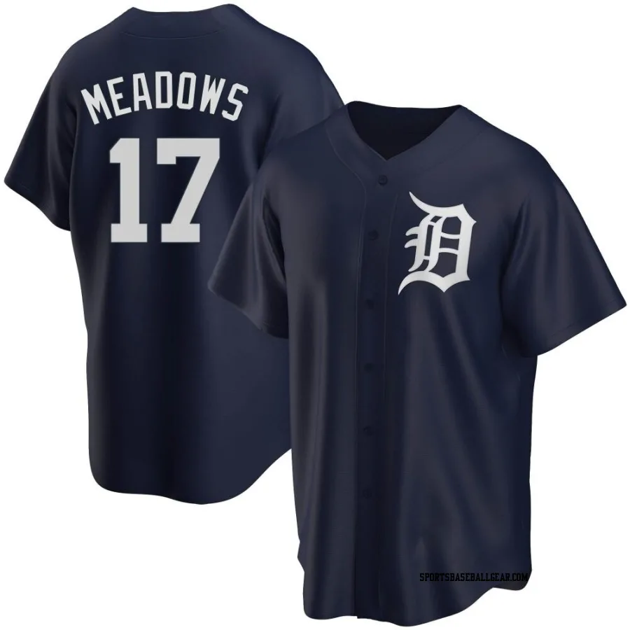 Austin Meadows Youth Detroit Tigers Navy Replica Alternate Jersey