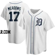 Austin Meadows Youth Detroit Tigers White Replica Home Jersey