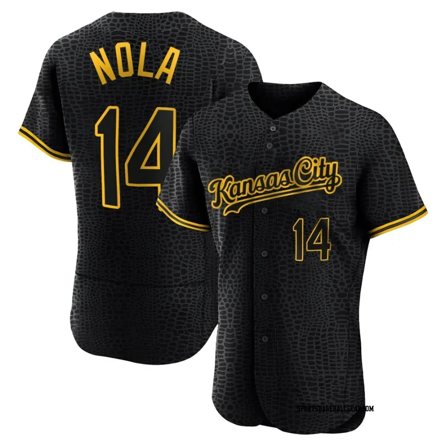 Austin Nola Men's Kansas City Royals Black Authentic Snake Skin City Jersey