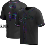 Austin Nola Men's Kansas City Royals Black Holographic Replica Alternate Jersey